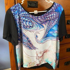 Alice In Wonderland-Inspired Casual Top